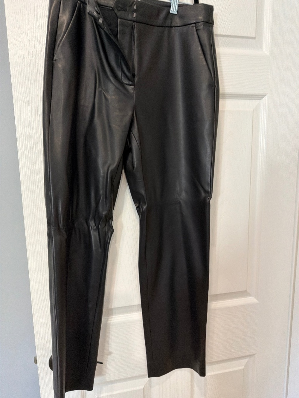 J. Crew KATE black leather psnts